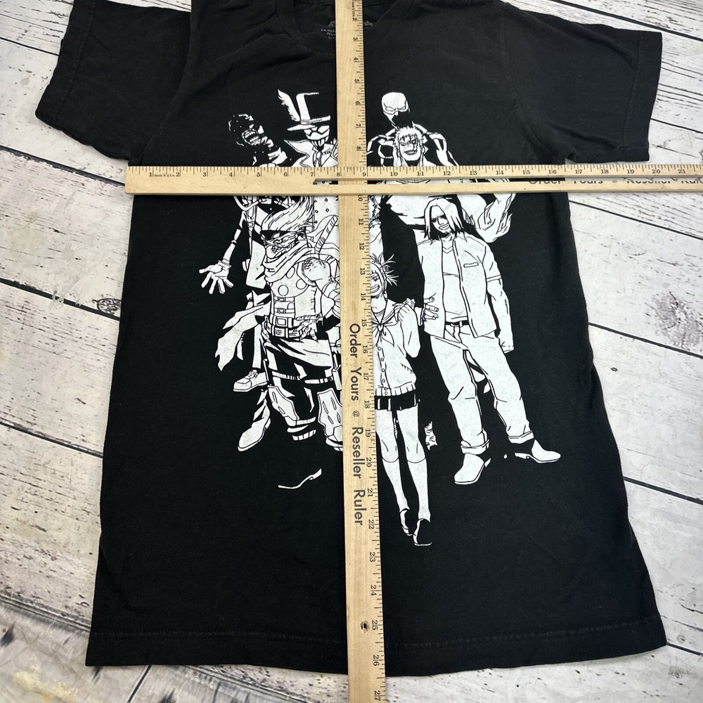 My Hero Academia Vanguard Action Squad Black Graphic T-Shirt Mens Small S Anime - Picture 4 of 8
